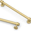 10 Manijas Gabinete Cocina 7.5" Color Dorado Cepillado