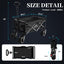 Carro plegable resistente 300lb para bebidas y comestibles negro