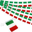 Banderín cuerda Italia 38 pzas 42ft para decoración fiesta