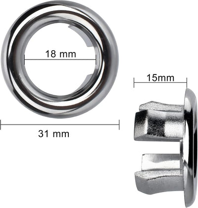 4 Anillos desbordamiento baño cocina cubierta orificio redondo