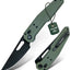 Cuchillo plegable 3.6pulg acero 14C28N PVD negro mango G10