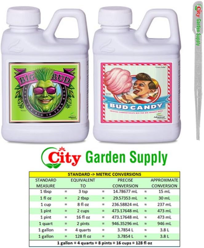 Set Fertilizantes Hidropónicos Big Bud 8.5oz