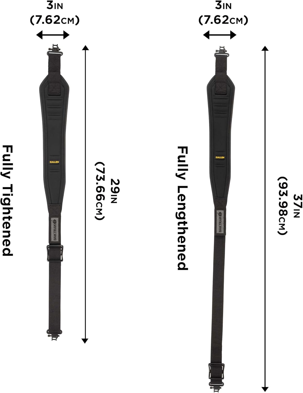 Cinturón de seguridad Glen Eagle BakTrak Solo Negro