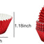 Forros cupcake papel aluminio rojo 100 uds