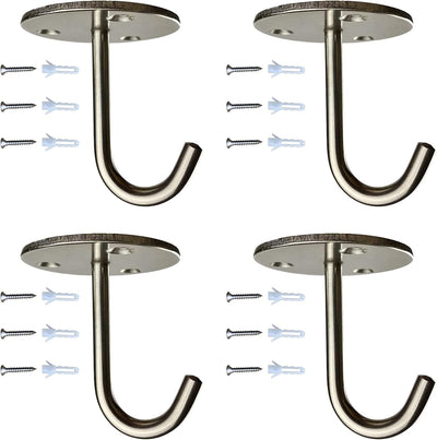 Ganchos techo acero inox 60lb sin taladro para cocina garaje