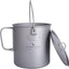 Botella titanio 25.4-98.1oz con tapa plegable camping spork