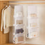 Organiz. colgante para bolsos 8 bolsillos transparentes