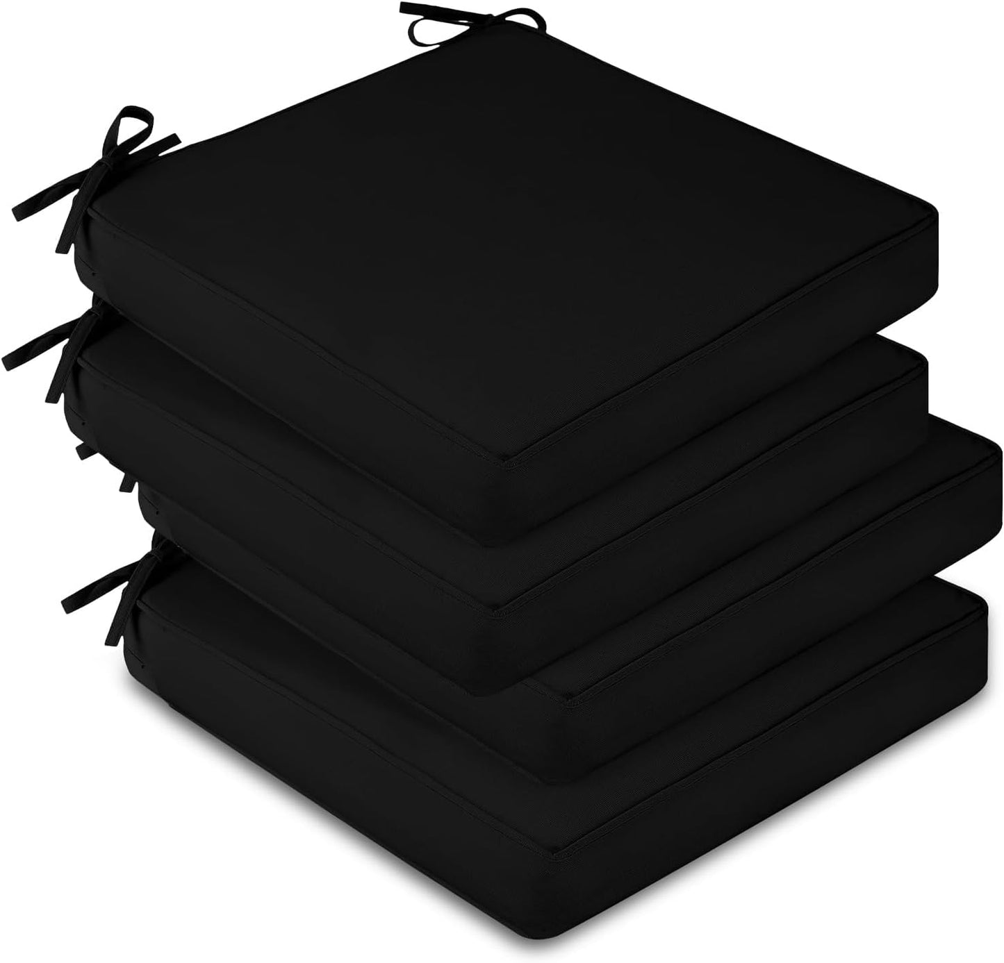 4 Cojines Impermeables para Sillas de Patio 19x19x3pulg con