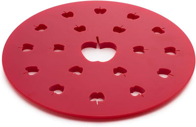 Cortador pastel plástico rojo 9.5x9.5pulg