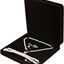 Caja terciopelo para joyas collar pulsera anillo negro