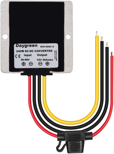 Regulador voltaje CC 36V/48V a 12V 20A