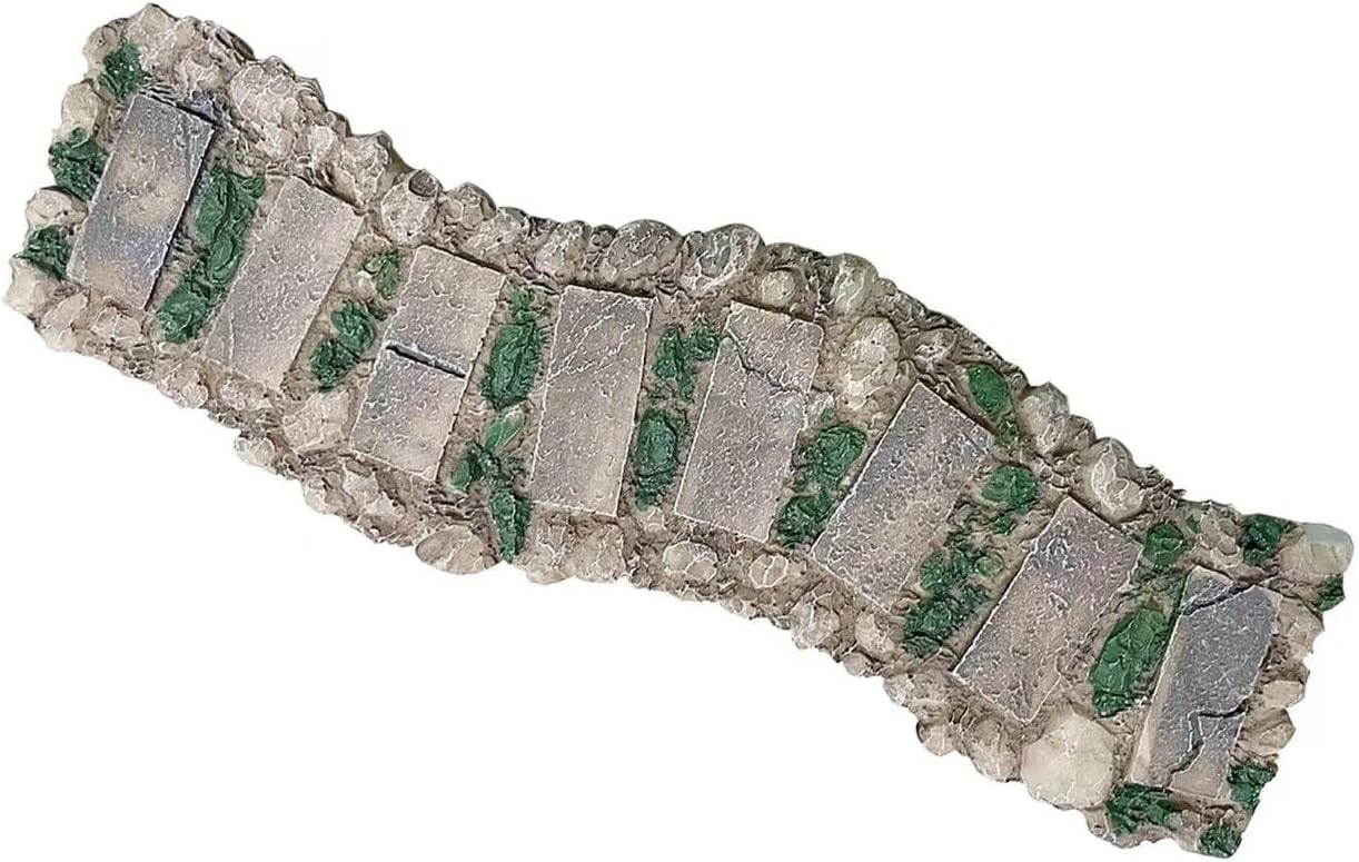 Camino miniatura de resina para jardín de hadas