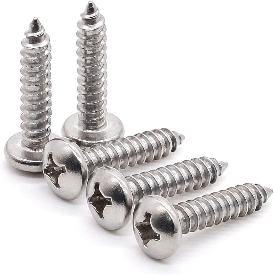 Tornillos autorroscantes 12x1 60pzas para madera acero inox