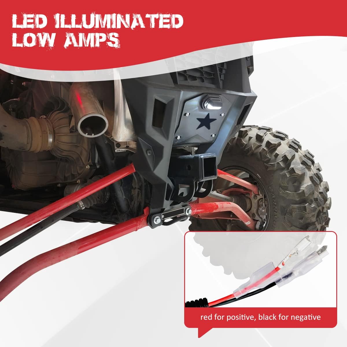 Soporte placa UTV con luz aluminio comp Polaris RZR XP 1000