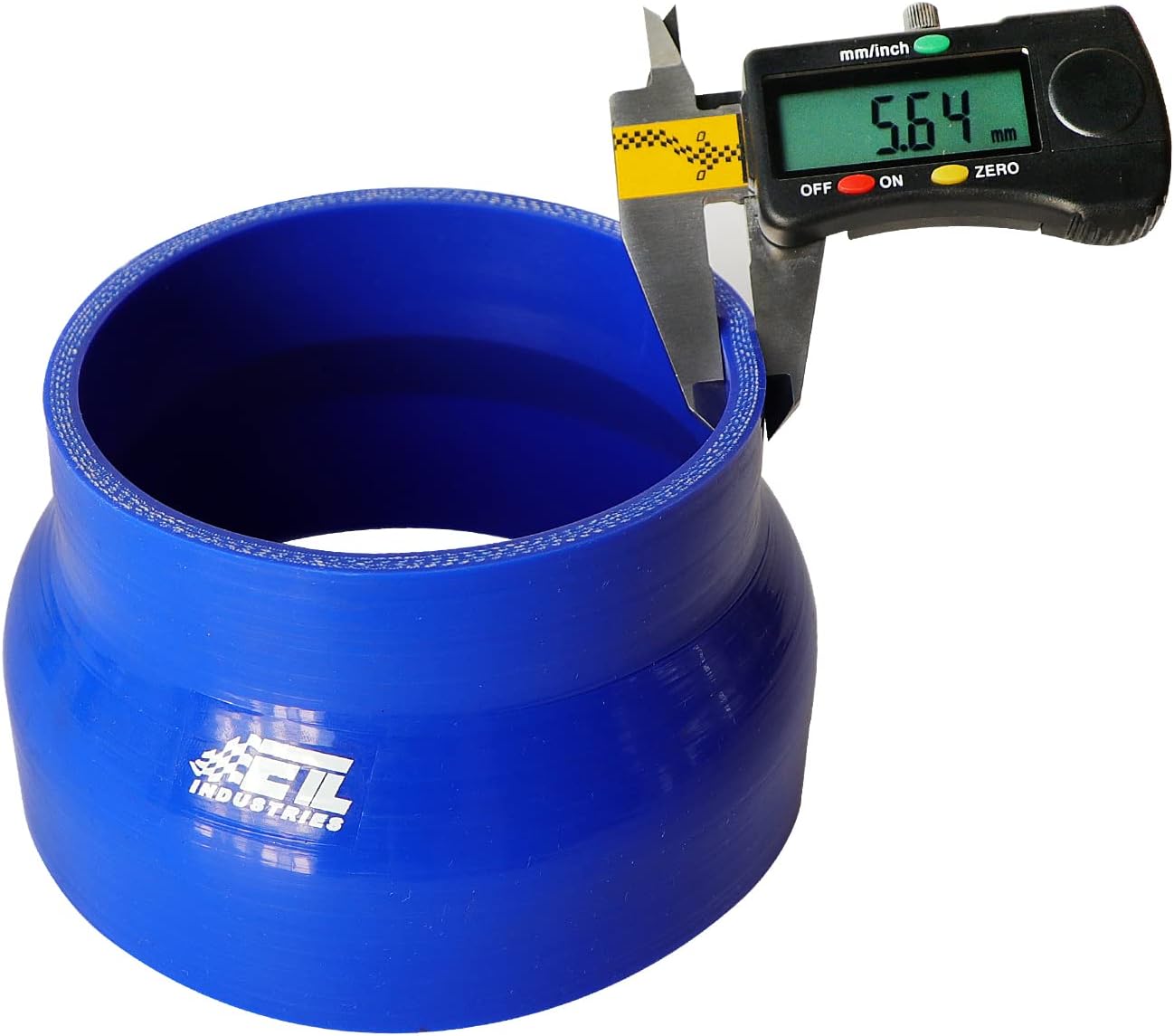 Manguera silicona reforzada 4 capas 2.5-2.75" azul
