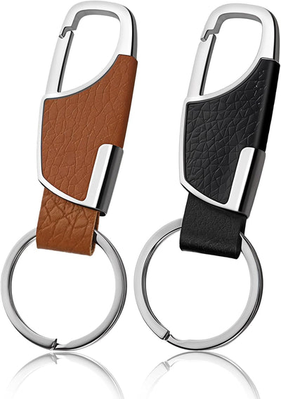 2 Llaveros Acero Inox para Hombres y Mujeres con Organizador