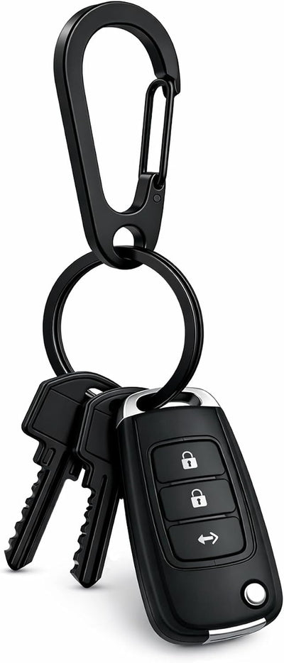 Llavero acero inox 304 clip mosquetón rápido hogar motocicleta