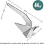Ancla marina acero inox 316 estilo delta triangular