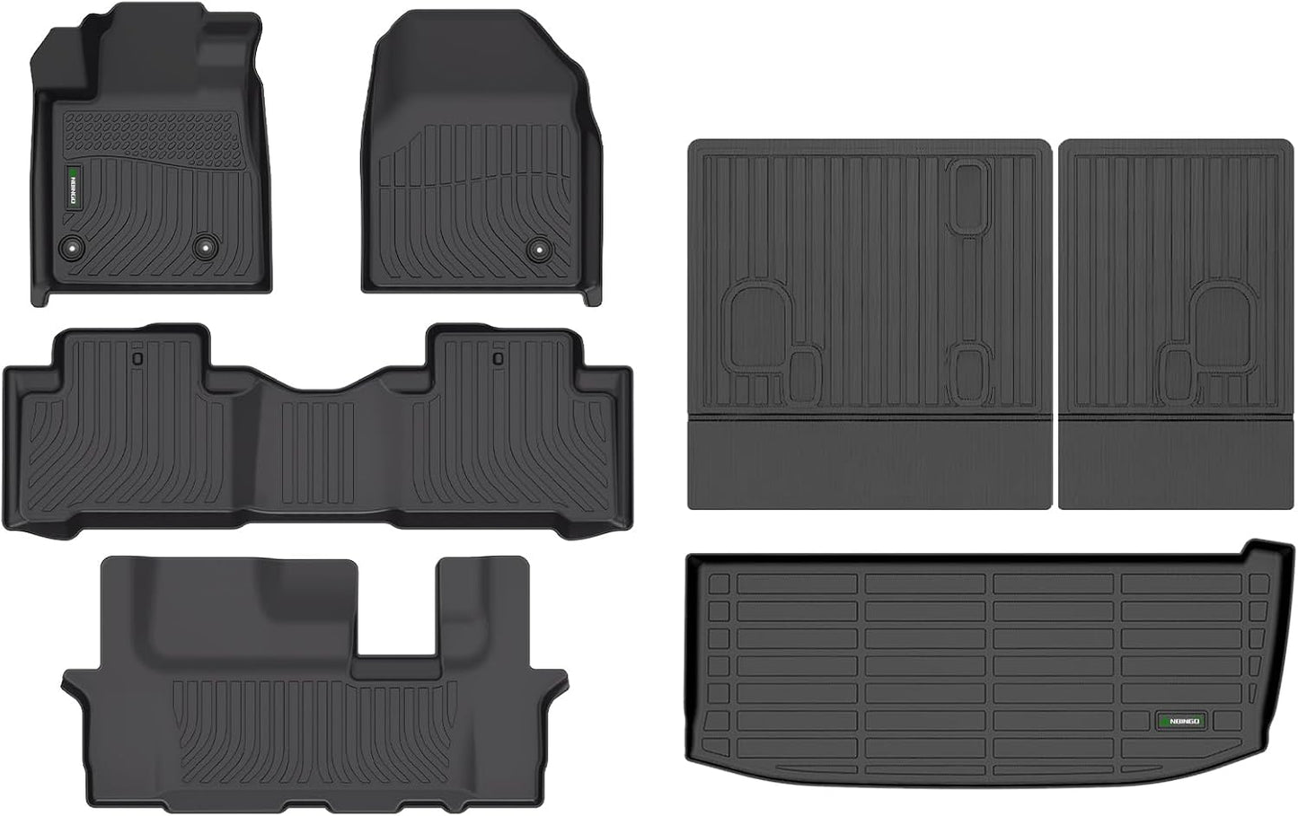 Tapetes auto completo impermeables elastómero negro