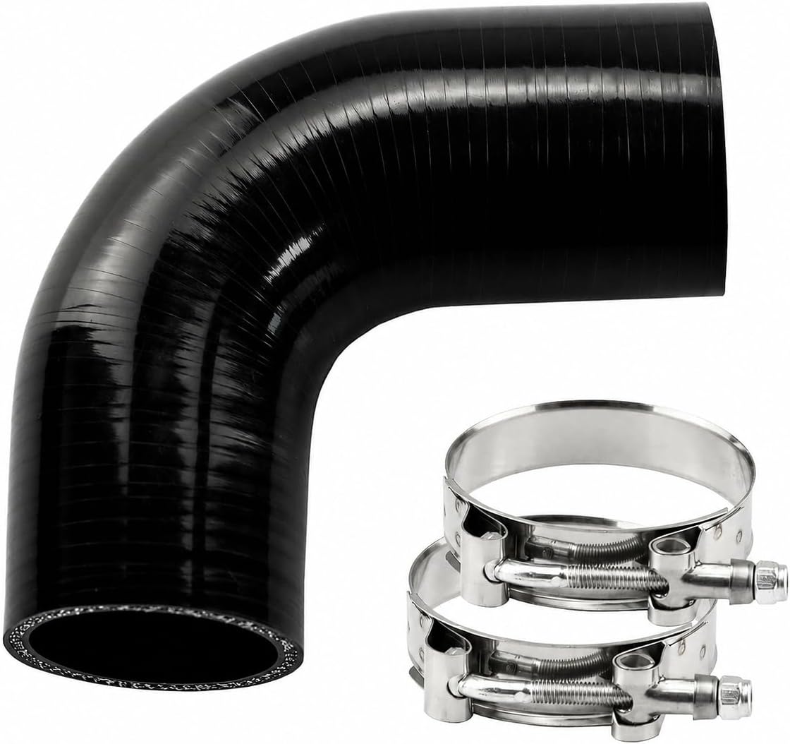 Codo 90 grados manguera silicona 4 capas para vehículo
