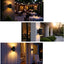 Lámpara pared exterior aluminio antioxidante pack 2