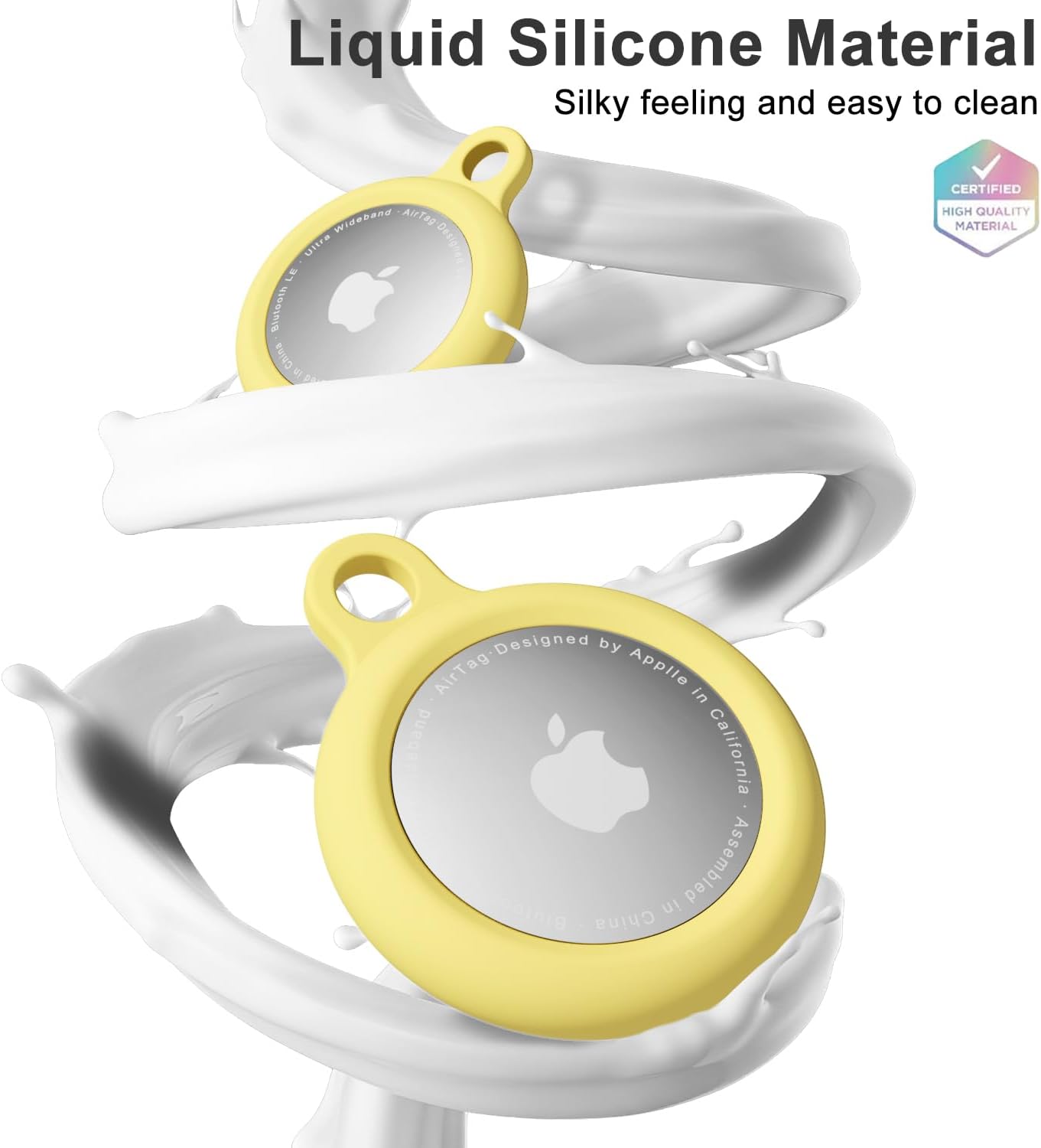 Llavero silicona para AirTag con cubierta