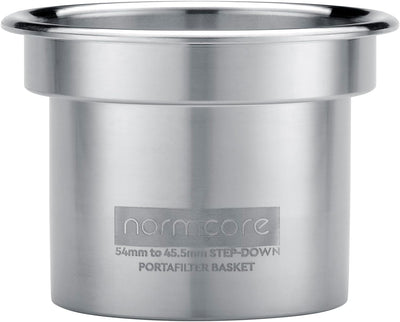 Kit cesta portafiltros acero inox 304 CNC con embudo y pantalla