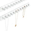 Soporte collares acrílico pared 2 pzas transparente