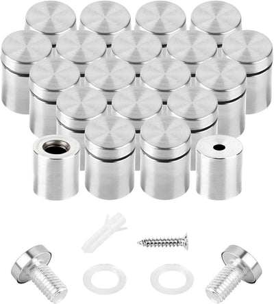 Tornillos separación acrílico 3/4x1 pulg acero inox 20 pzas