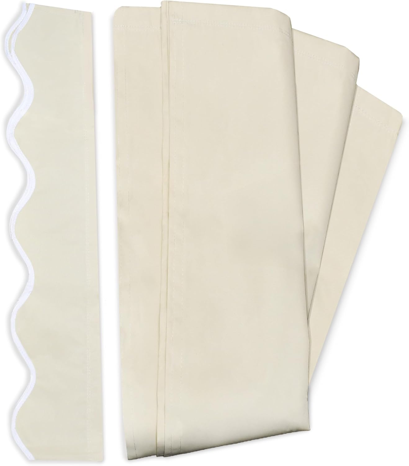 Tela toldo poliéster UV 16x10ft color marfil