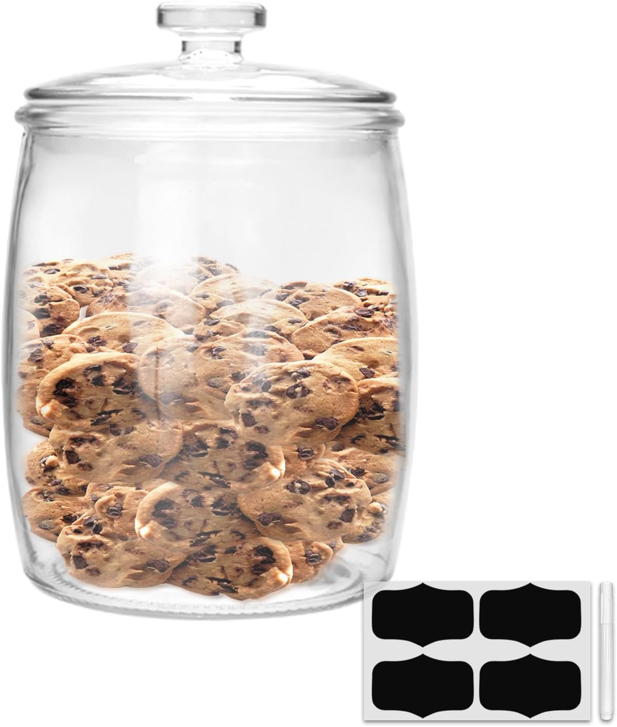 Tarro vidrio 1gal con tapa para galletas café harina