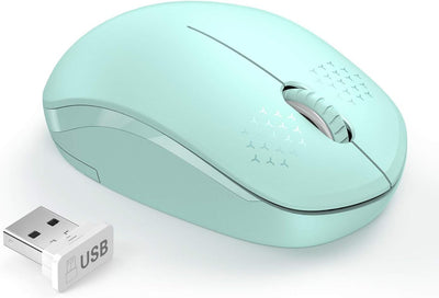 Mouse inalámbrico silencioso 2.4 GHz para PC tablet Windows