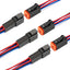 Conector 6pin impermeable 7.9" 16AWG cable pack 3