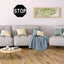 Letrero aluminio negro 12x12" decoración pared