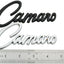 2 Pzas Emblema Camaro 3D Metal Plateado