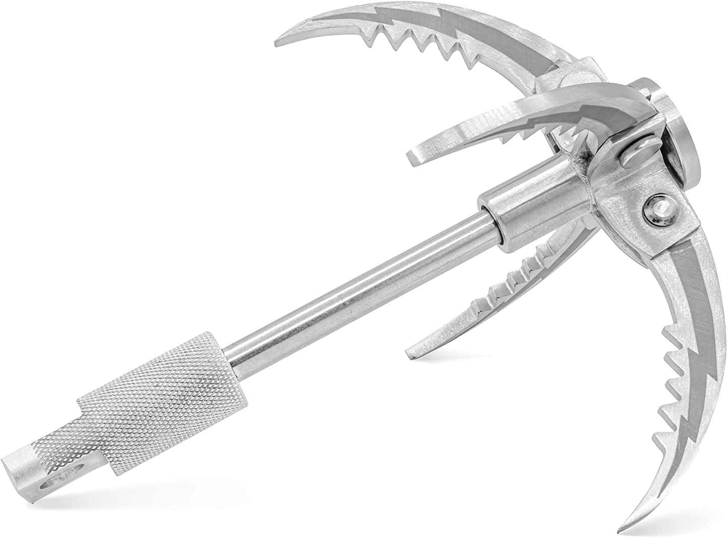 Grappling Hook Acero Inox 64ft Cuerda para Rescate y Tiro