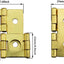 Bisagra pantalla 4pcs muebles dorados doble efecto rotación 360