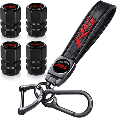 Tapones vástago válvula neumático llavero cuero Chevy Camaro RS