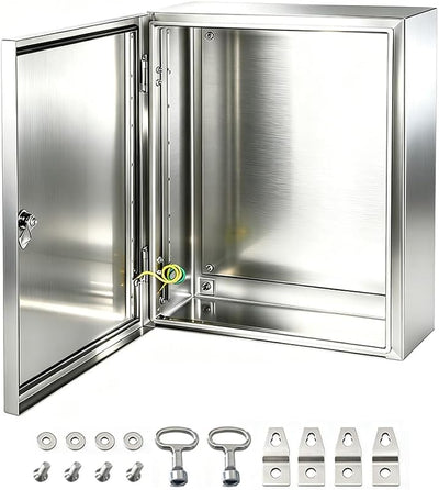 Caja eléctrica acero inox 12x12x8" IP66 impermeable