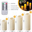12 Velas LED Sin Llama con Control Remoto 2.2''x4''-7''