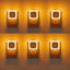 6 Luces Nocturnas Led Enchufables Sensor Amanecer Habitación Niños