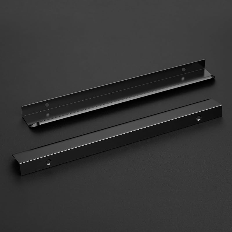 20 Tiradores Borde Gabinete 11.8" Negro Agujero 8.8"