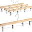 4 Perchas Madera 20" para Faldas con 4 Clips