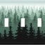 Placas interruptor 3 segmentos diseño árbol bosque