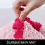 Alfombra baño corredor 24x59pulg antiderrap rosa lavable