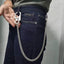 Cadena cartera hombre mosquetón acero resistente