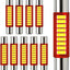 Luz LED para espejo vanidad 6000K 28mm 12V pack 10
