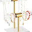 Soporte joyas acrílico 2 niveles barra T cristal