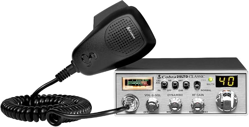 Radio CB profesional 40 canales 4 vatios 9 pies cable