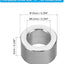 Espaciadores aluminio M6 20pzas 0.244pulg diam